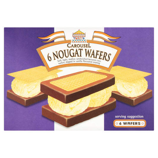 Carousel Ice Cream Nougat Wafers x6 GOODS Sainsburys   