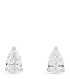 Harrods pear cut diamond stud earrings 0.50ct, UK version