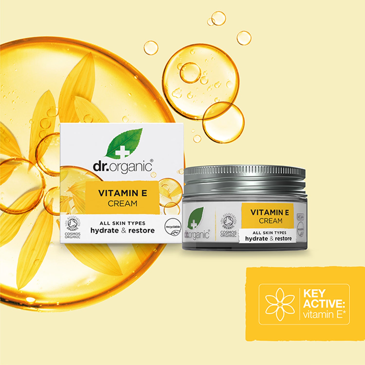 Dr Organic Vitamin E cream 50ml - British product