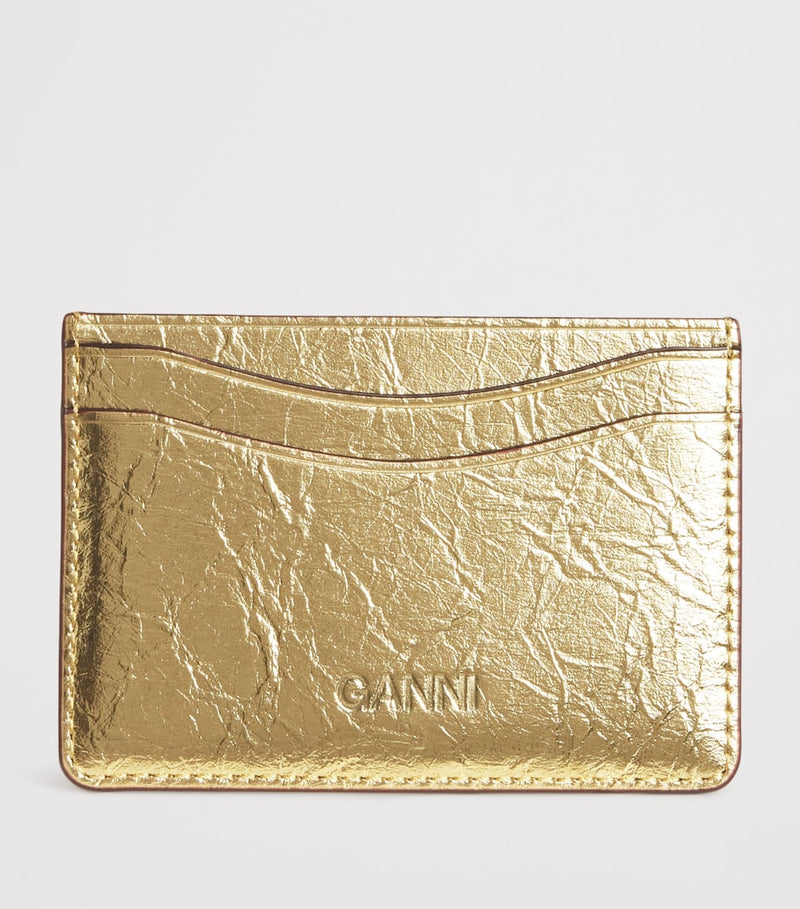 GANNI metallic Bou card holder (British brand)