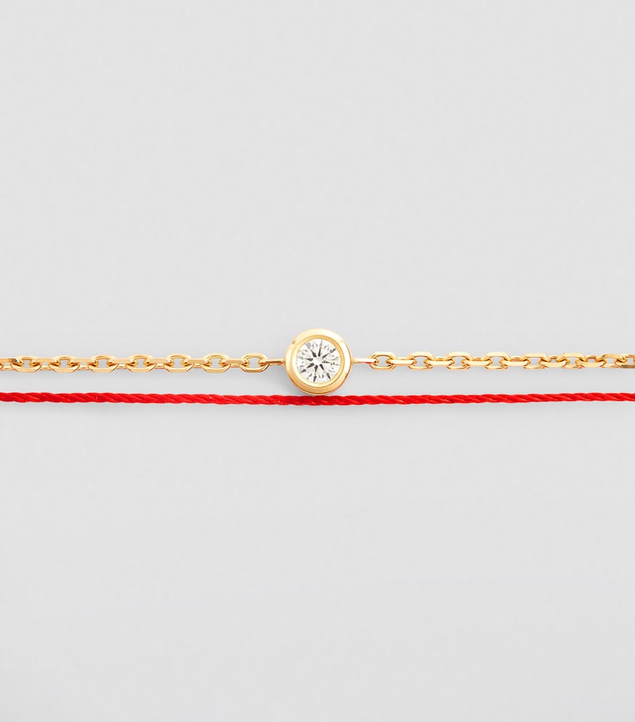 Redline yellow gold Pure Duo bracelet 16.5cm, imported from the UK