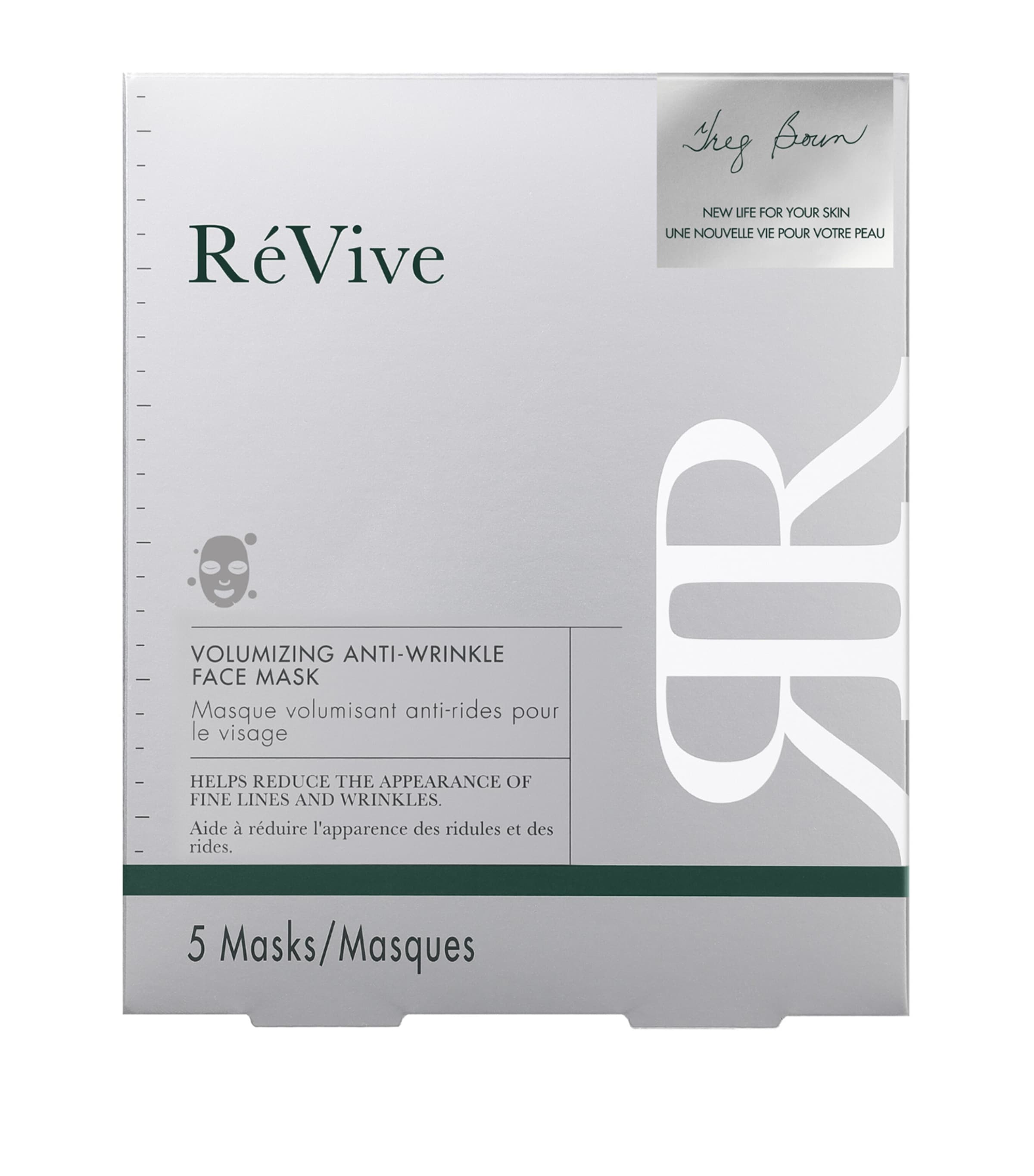 RéVive Volumizing Anti-Wrinkle Face Mask Pack of 5, imported from the UK