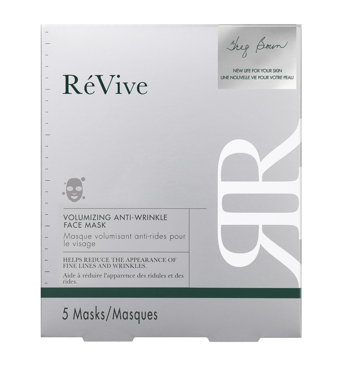 RéVive Volumizing Anti-Wrinkle Face Mask Pack of 5, imported from the UK