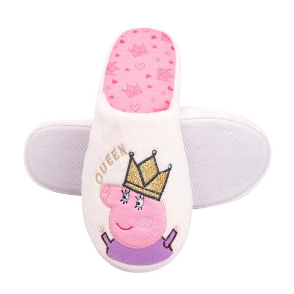 Peppa Pig Womens Queen Mummy Pig Slippers (5-6)