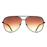 Quay High Key extra large black gradient women sunglasses, UK version