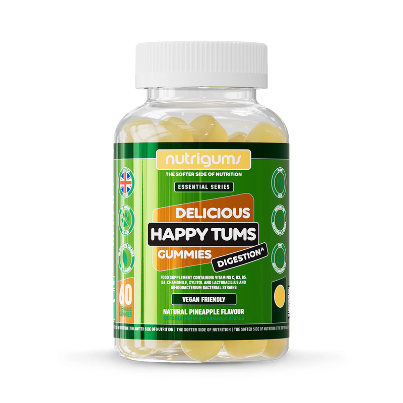 Nutrigums Happy Tums digestion gummies 60 count (British brand)