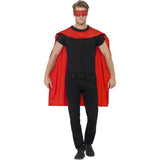 Smiffys red cape with eyemask, imported from the UK