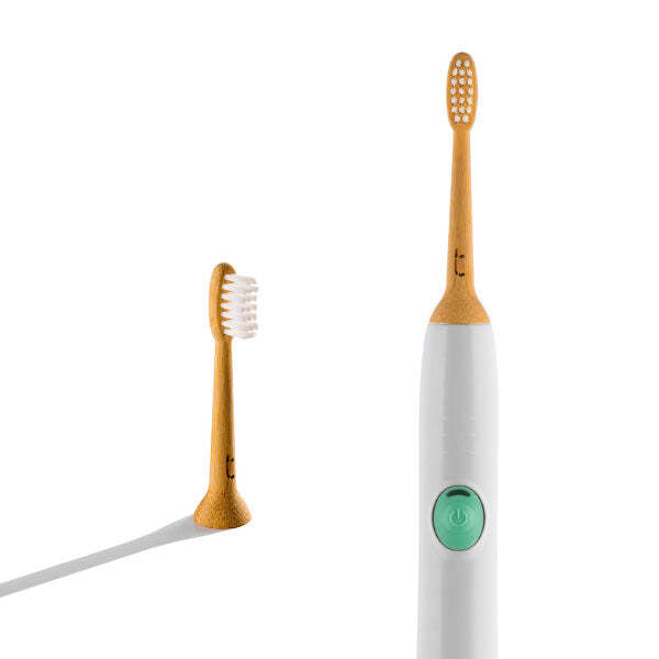 Truthbrush Bamboo Toothbrush Heads 2 Pack Medium Bristles (British brand)