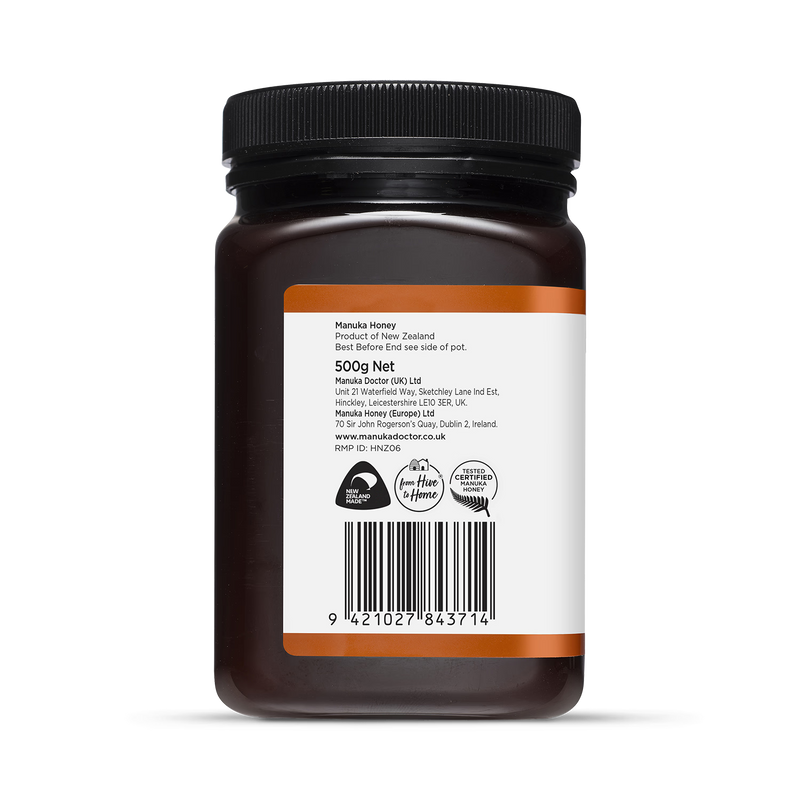 Manuka Doctor Manuka Honey MGO 70 500g, imported from the UK