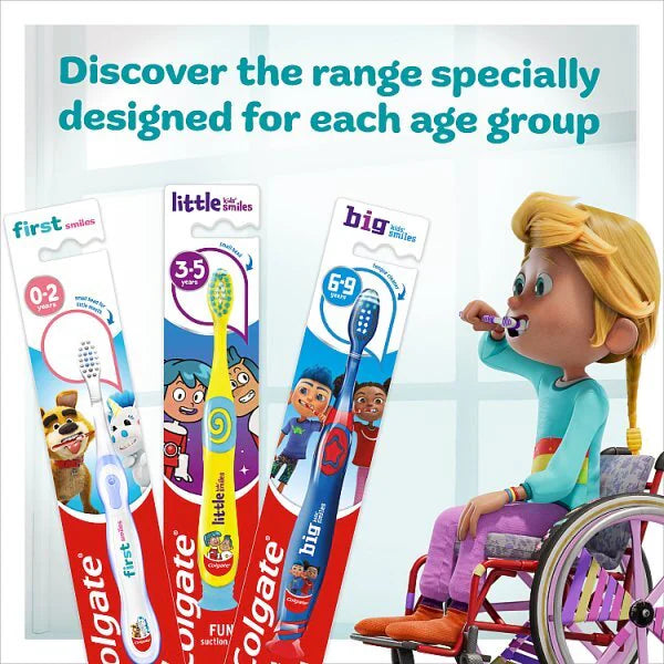Colgate kids extra soft manual toothbrush 0-3 years, UK version