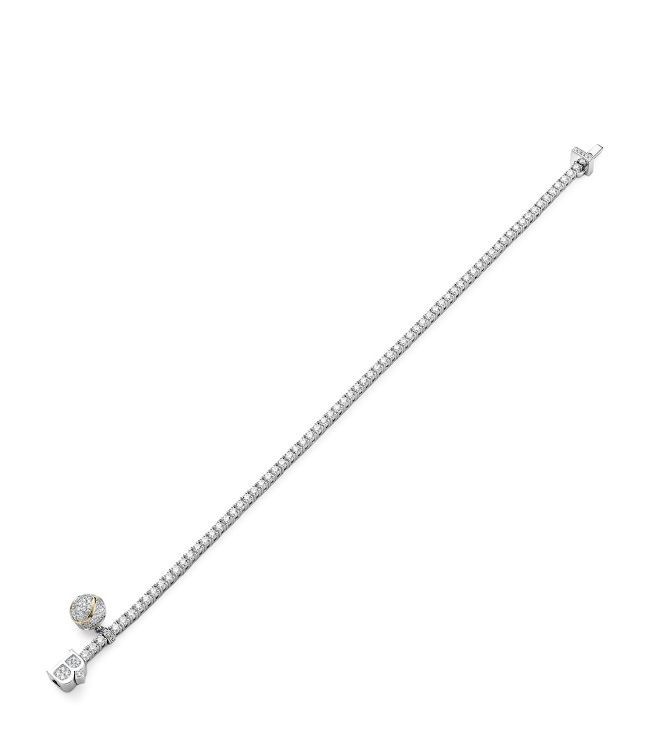 Boodles Platinum and Diamond Tennis Bracelet