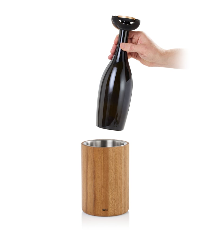 Cole & Mason acacia wood stainless steel wine cooler - British product