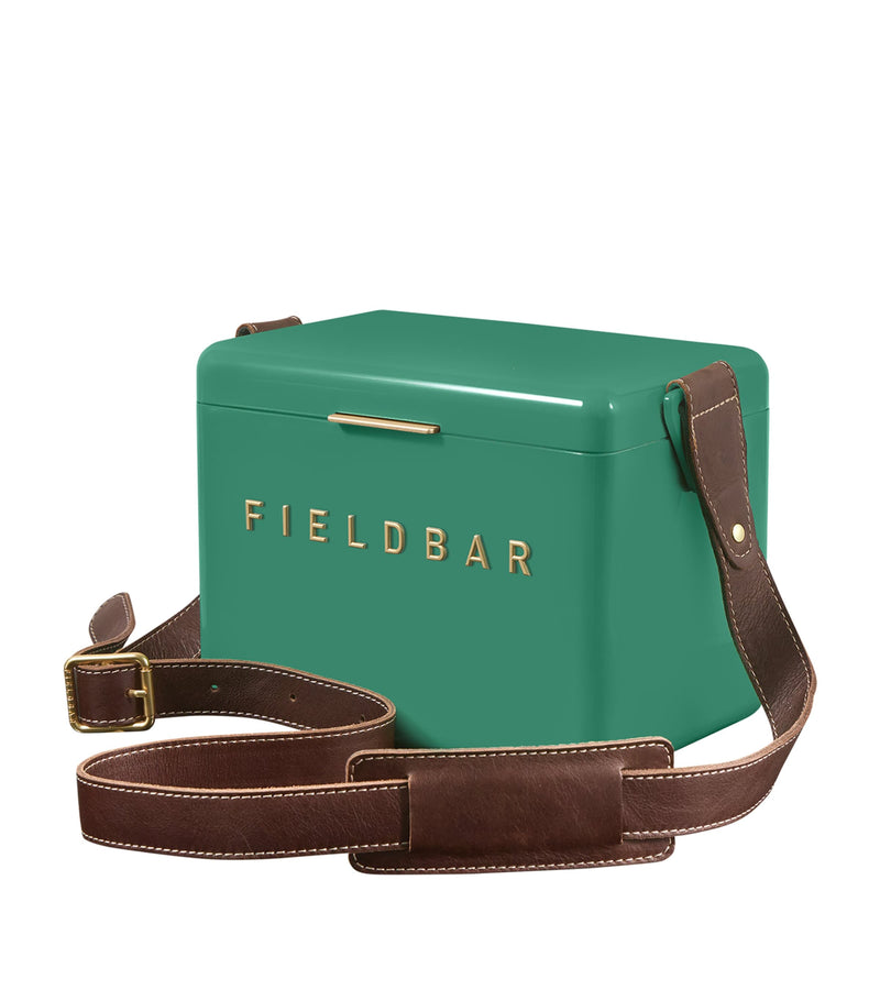 Fieldbar mini bar cooler box with leather sling 4L - British product