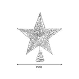 Livingandhome Christmas tree topper star sequins large, imported from the UK