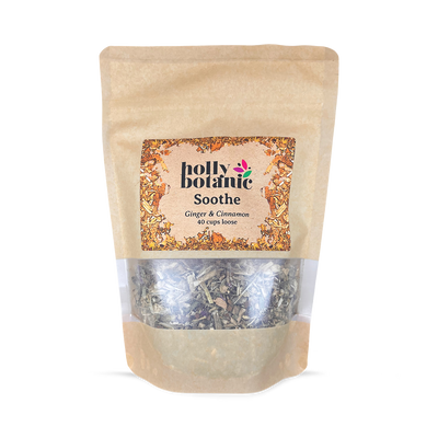 Holland & Barrett Holly Botanic Soothe Tisane Ginger & Cinnamon Herbal Tea 40 Cup Loose- Buy online at McGrocer