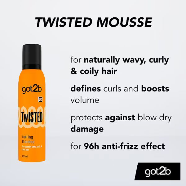 got2b Twisted Curling Mousse 250ml, UK version