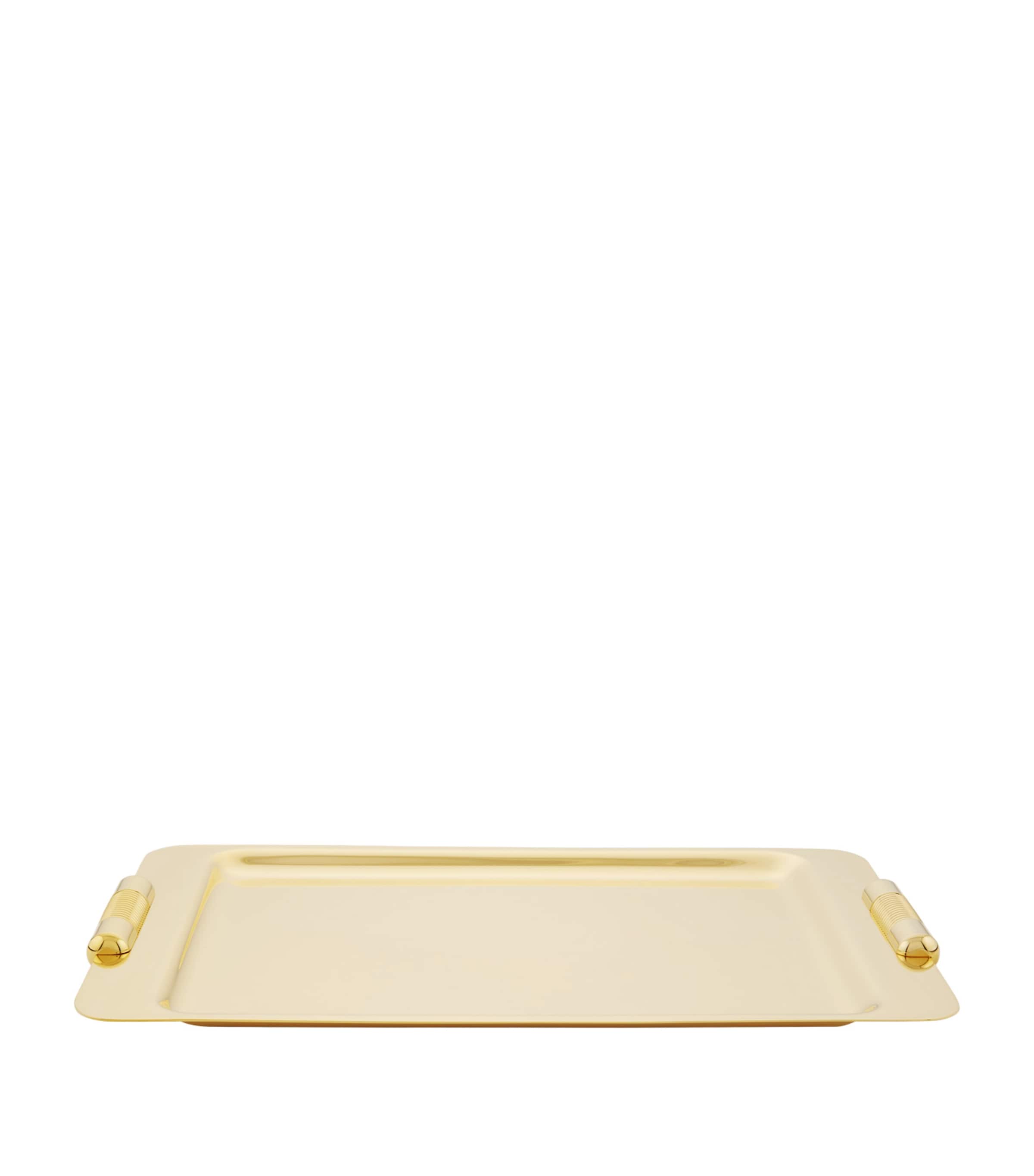 ZODIAC large cylinder gold-plated tray (British brand)