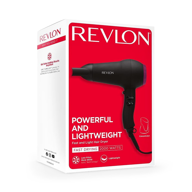 Revlon Perfect Heat fast and light hair dryer 2000W, UK version