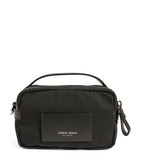 Giorgio Armani mini crossbody bag recycled nylon leather trim (British brand)