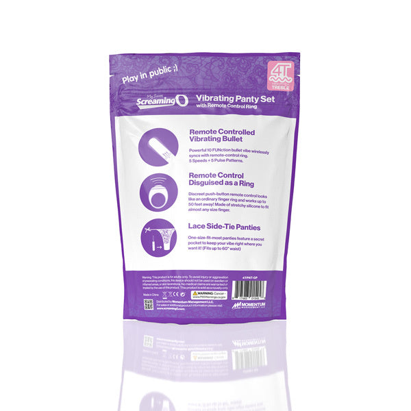 Screaming O panty vibe 4T Grape, imported from the UK