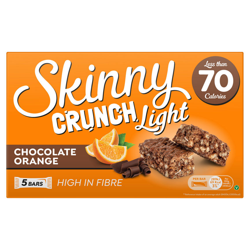 Skinny Crunch Chocolate Orange Snack Bars Multipack GOODS ASDA   