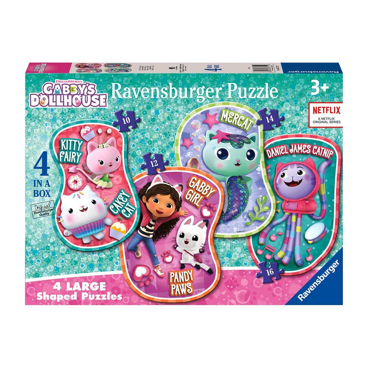 Gabby's Dollhouse 4 Large Jigsaw Puzzles