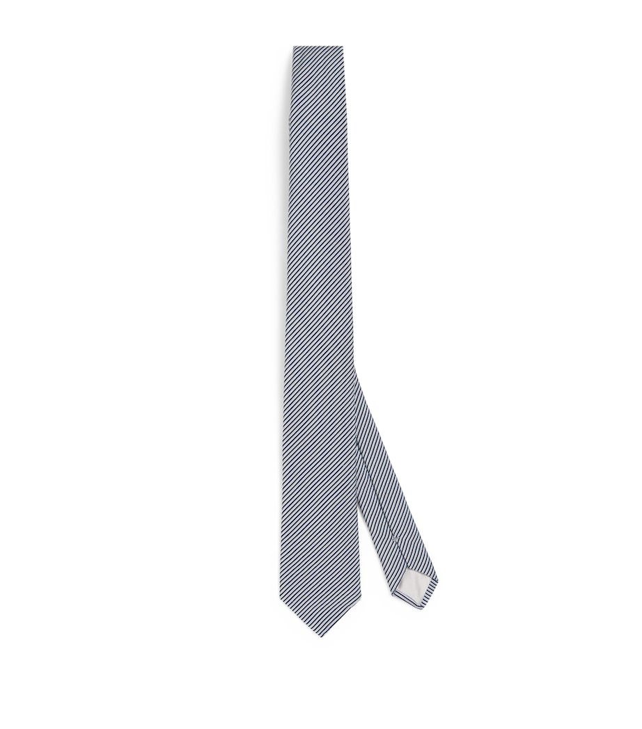 Giorgio Armani silk-blend stripe tie, imported from the UK