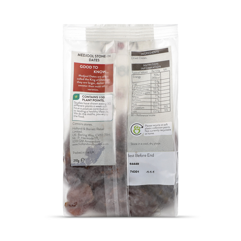 Holland & Barrett Medjool Dates 210g, UK version