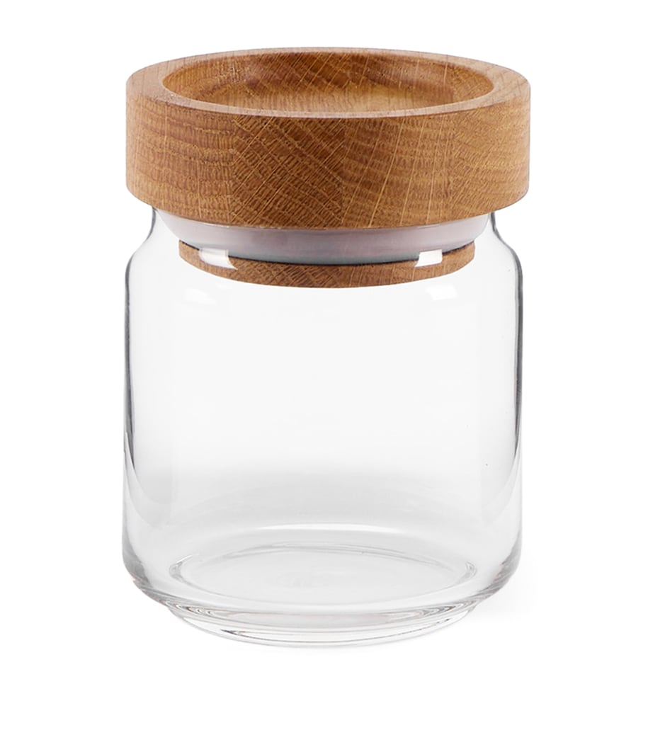 The Conran Shop oak stacking jar 500ml (British brand)