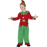Smiffys elf costume for child with tunic trousers hat, UK version