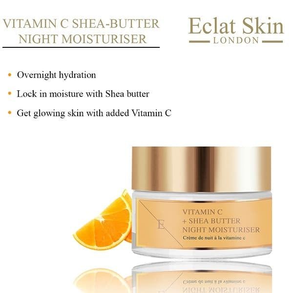 Eclat Skin London  Vitamin C  Shea Butter Night Moisturiser