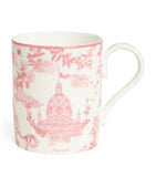 Harrods bone china Toile mug with 300ml capacity, UK version