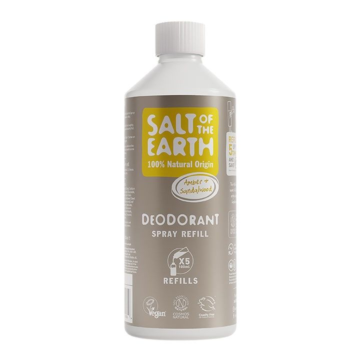 Salt of the Earth - Amber & Sandalwood Natural Deodorant Spray Refill 500ml GOODS Holland&Barrett Amber & Sandalwood