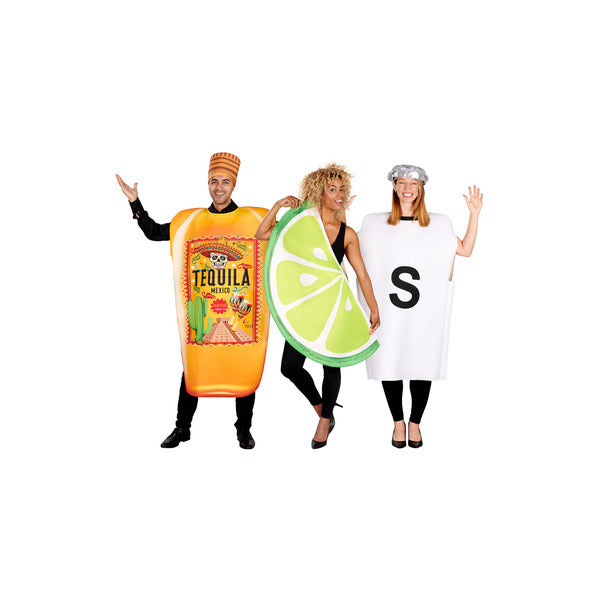 Orion Costumes Tequila, Lime & Salt 3 in 1 One Size GOODS Superdrug   