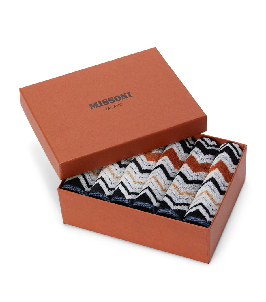 Ensemble de 6 serviettes visage Bernard Missoni Home - Produit britannique