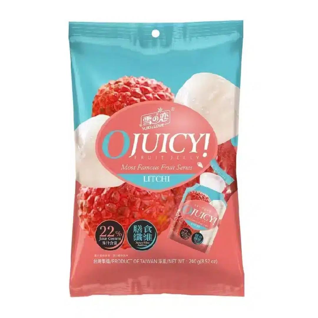 Yuki & Love OJuicy lychee fruit jelly (British brand)