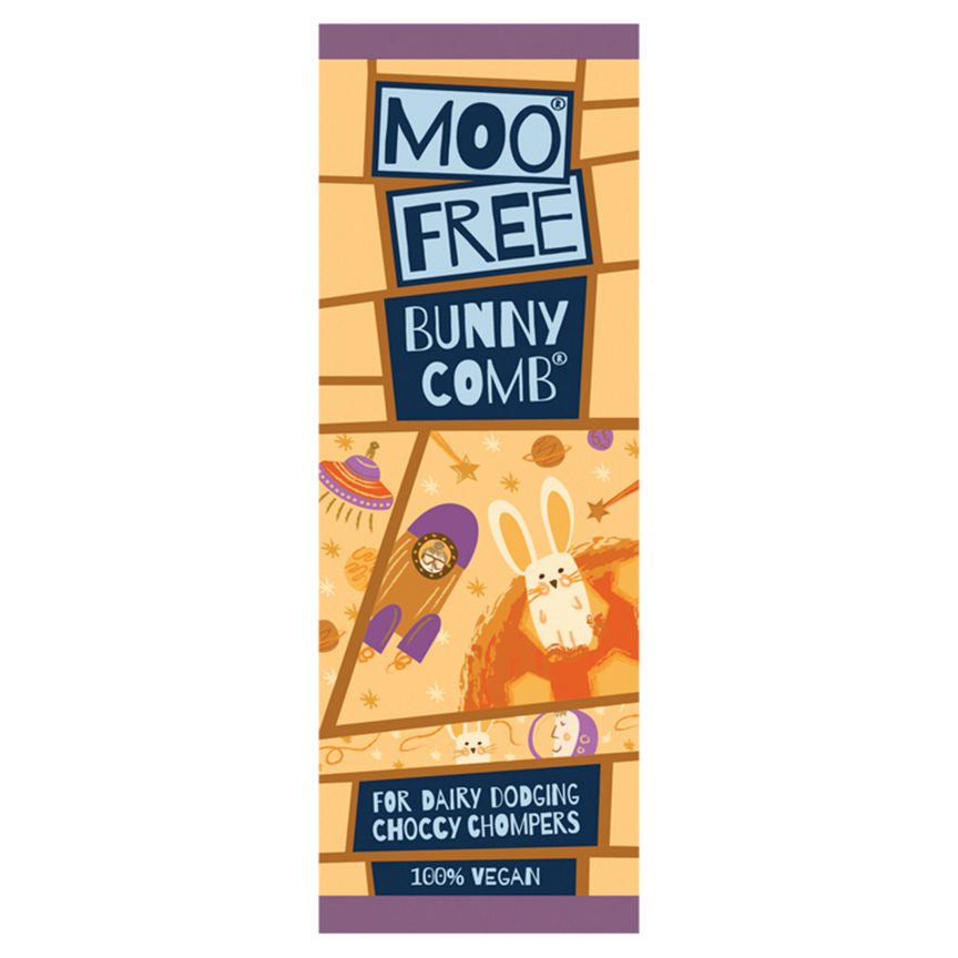 Moo Free Mini Bar Dairy Free & Vegan Chocolate Bunnycomb Snacks & Confectionery ASDA   