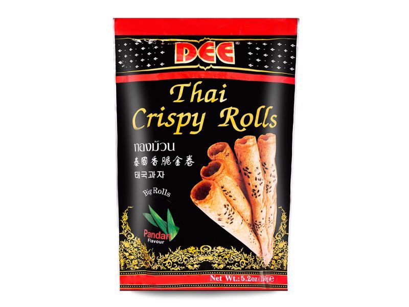 Dee Thai crispy rolls pandan flavour, UK version