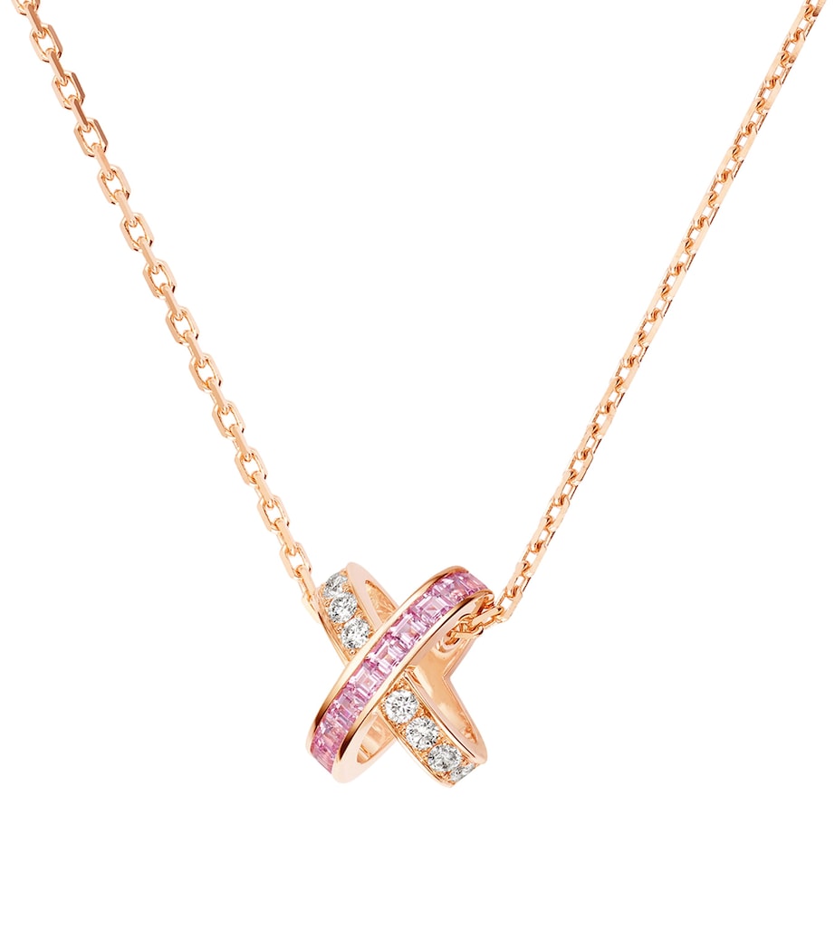 Chaumet Jeux de Liens rose gold pendant necklace, UK version