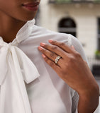 Boodles Over the Moon diamond ring in yellow gold (British brand)