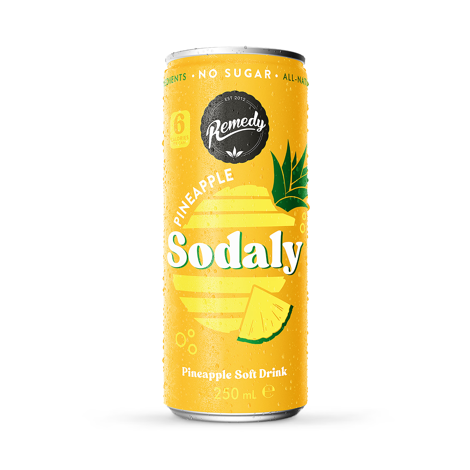 Remedy Sodaly pineapple sugar free drink 250ml - British product