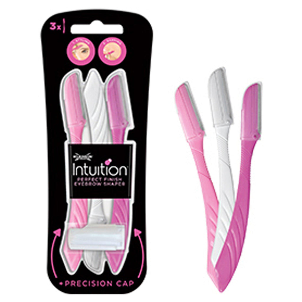 Wilkinson Sword Intuition Perfect Finish Women's Eyebrow Styling & Facial Shaving x3