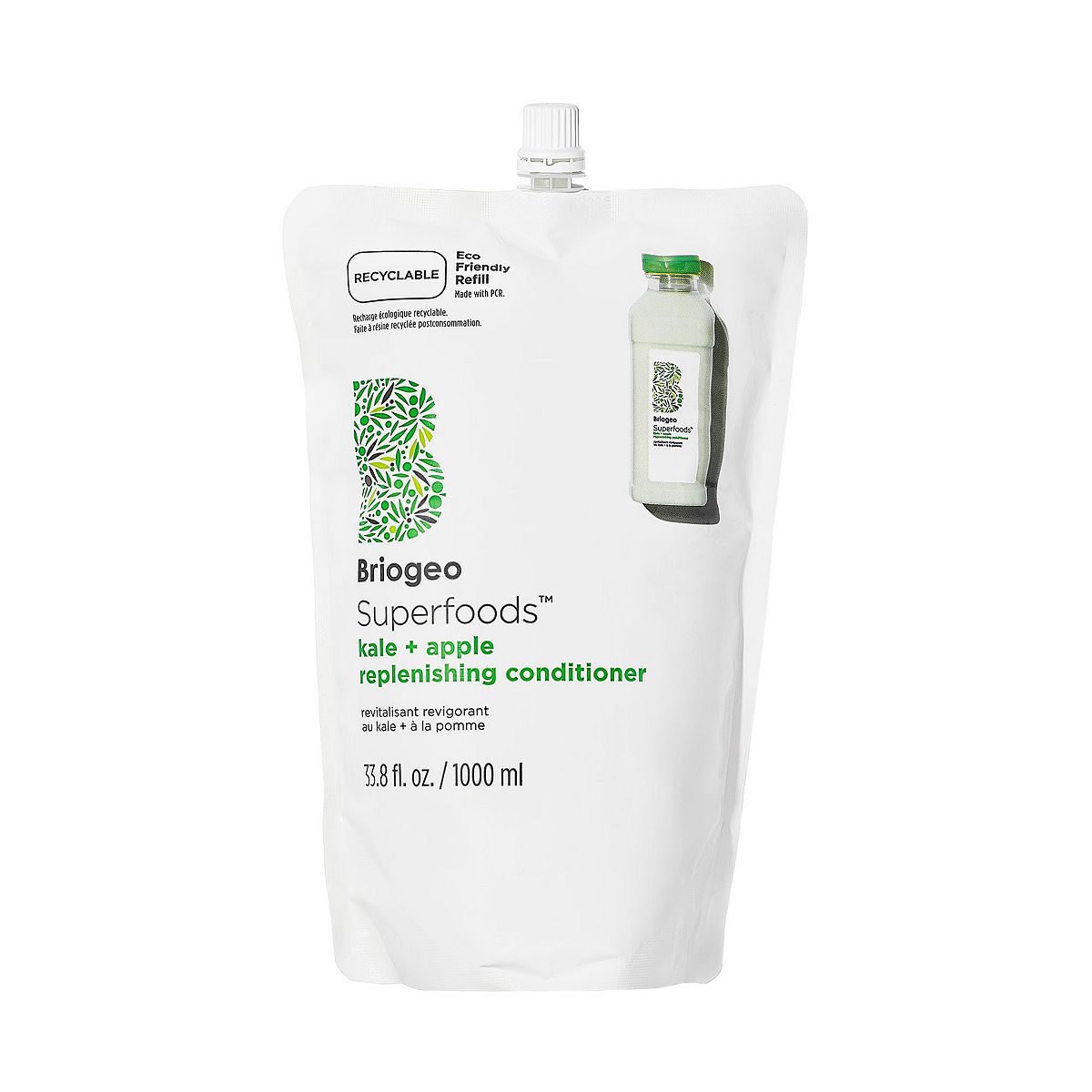 Briogeo Superfoods™ Kale + Apple Replenishing Conditioner Jumbo Pouch 1000ml GOODS Boots   