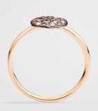 Pomellato Sabbia ring brown diamonds 18kt rose gold - British product
