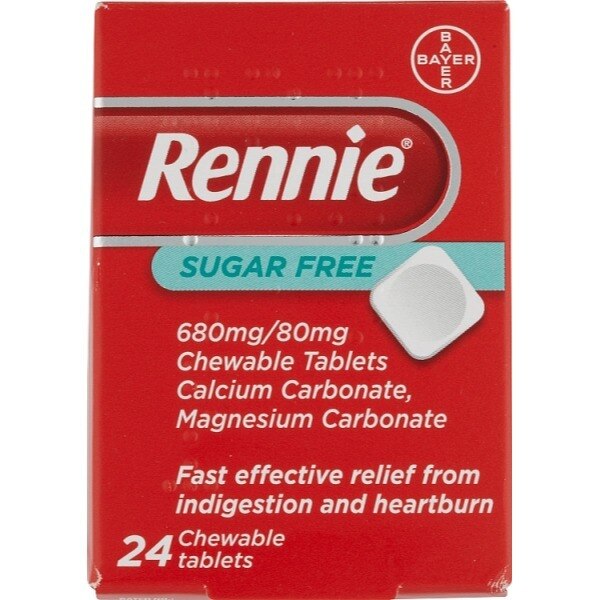 Rennie Antacid Sugar Free Mint 24 Tablets GOODS Superdrug   