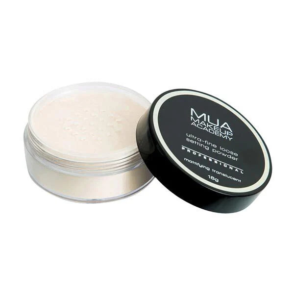 MUA Professional Loose Powder Mattifying Translucent, imported from the UK