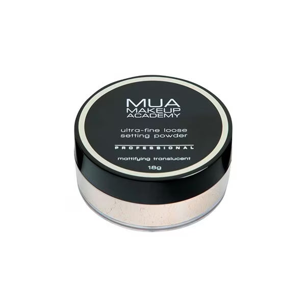 MUA Professional Loose Powder Mattifying Translucent, imported from the UK