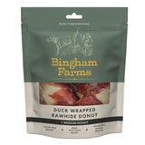 Bingham Farms Duck Wrapped Rawhide Donut   75g