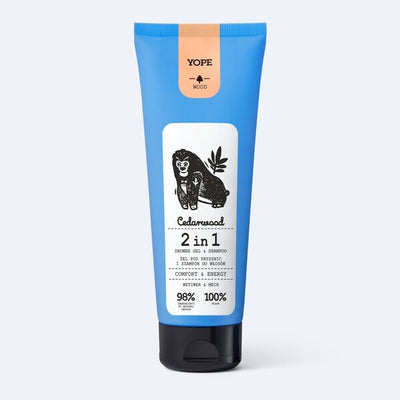 Superdrug Yope Cedarwood 2in1 Shower Gel & Shampoo 250ml- Buy online at McGrocer