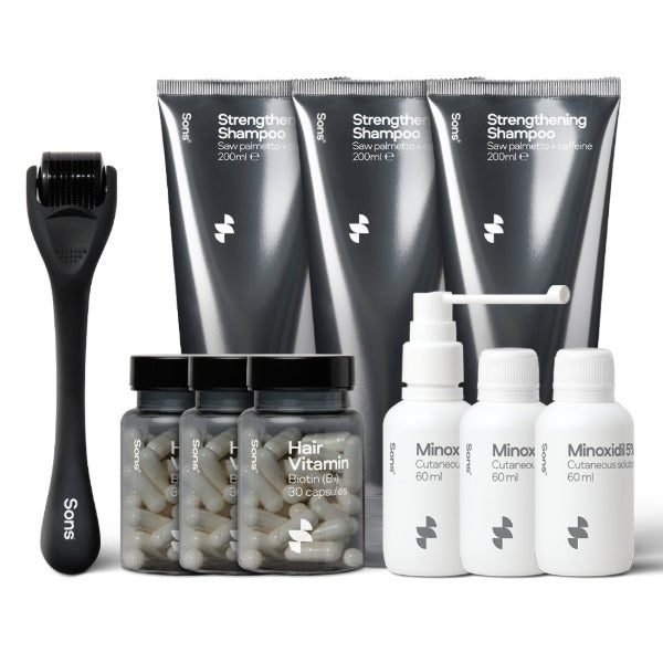 Sons Complete Hair Loss Treatment with Minoxidil 5% Spray, UK version
